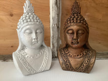 Load image into Gallery viewer, Sm Monk Bust with Lotus
