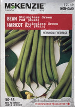 Load image into Gallery viewer, McKenzie Seeds- Bean: Stringless Green Pod (Bush)
