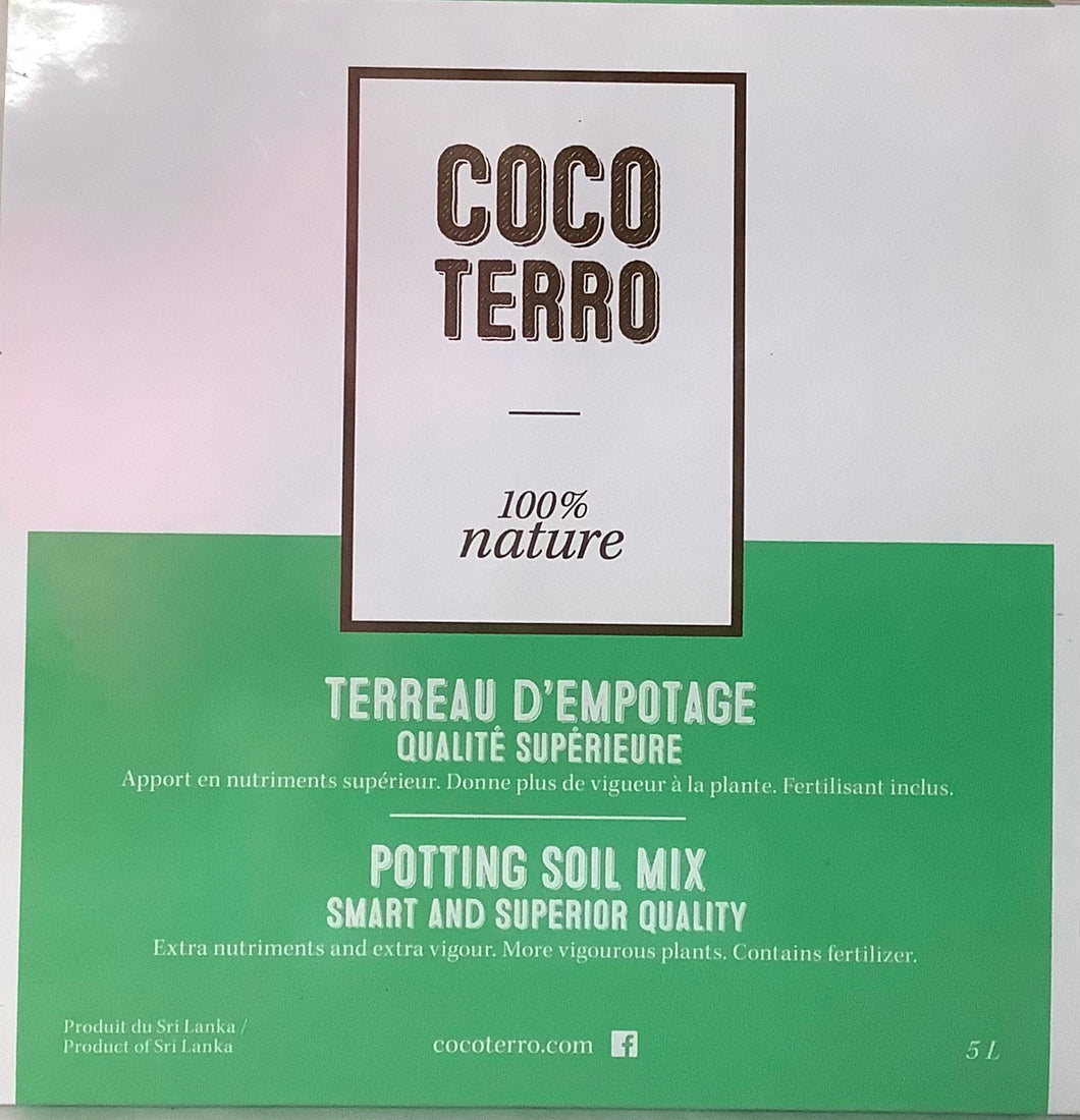 Coco Terro Potting Soil Mix 5L