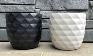 9.25" "Ruby" Small Diamond Plant Pot