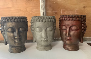 Buddha head planter