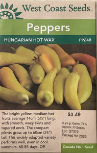 Peppers - Hungarian Hot Wax