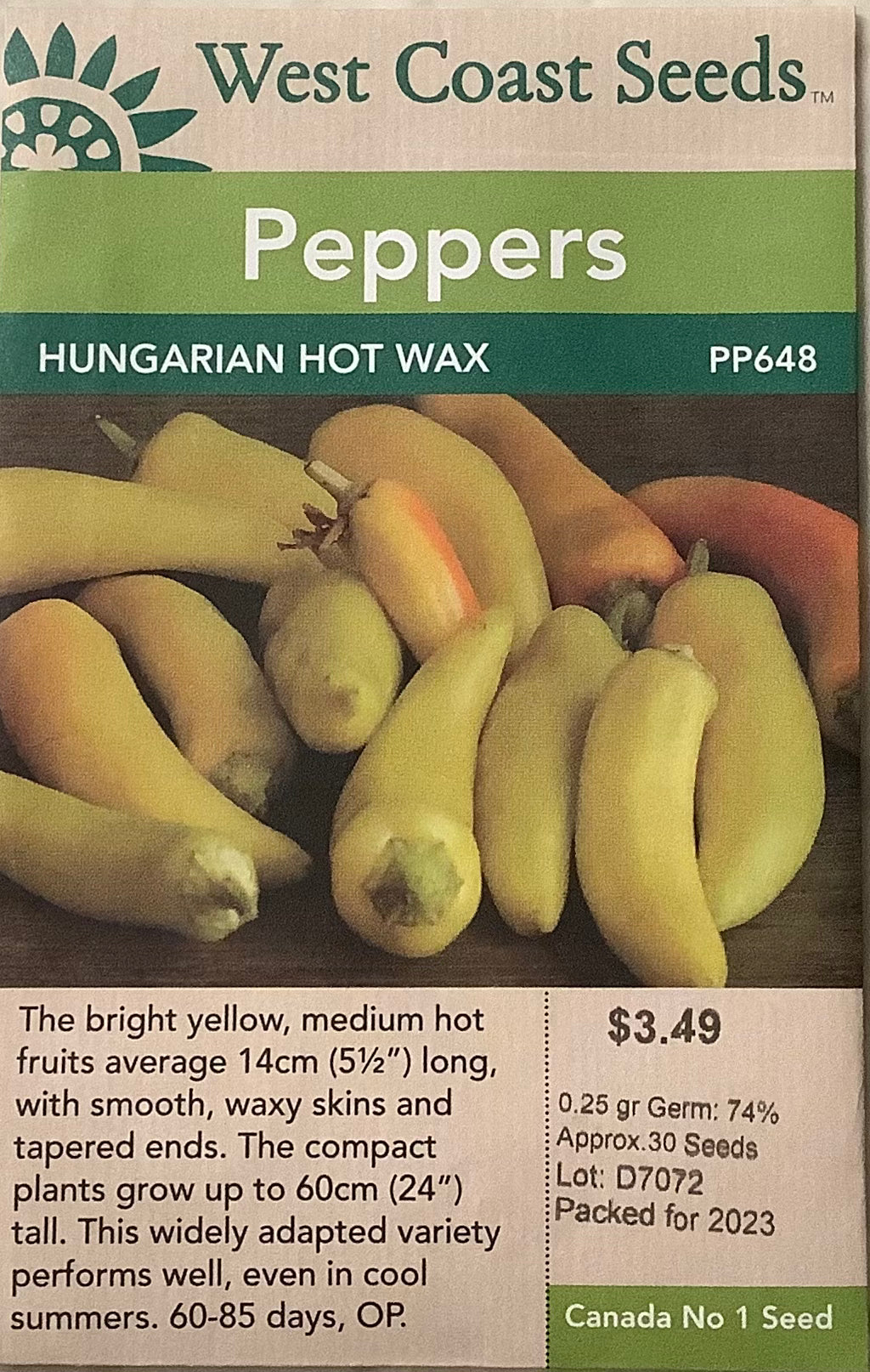 Peppers - Hungarian Hot Wax