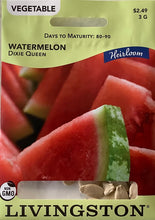 Load image into Gallery viewer, Livingston Heirloom Non-GMO Watermelon: Dixie Queen
