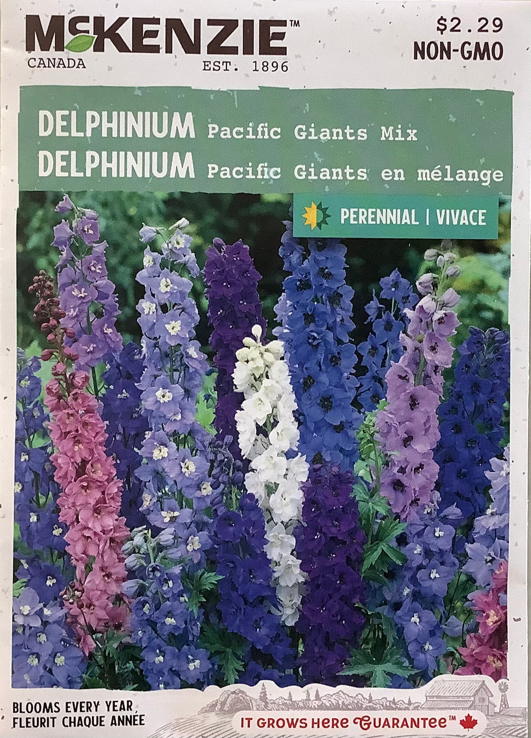 McKenzie Seeds- Delphinium: Pacific Giants Mix