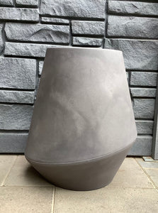 17" Top Pot Tall Planter, Reversible - Black Slate