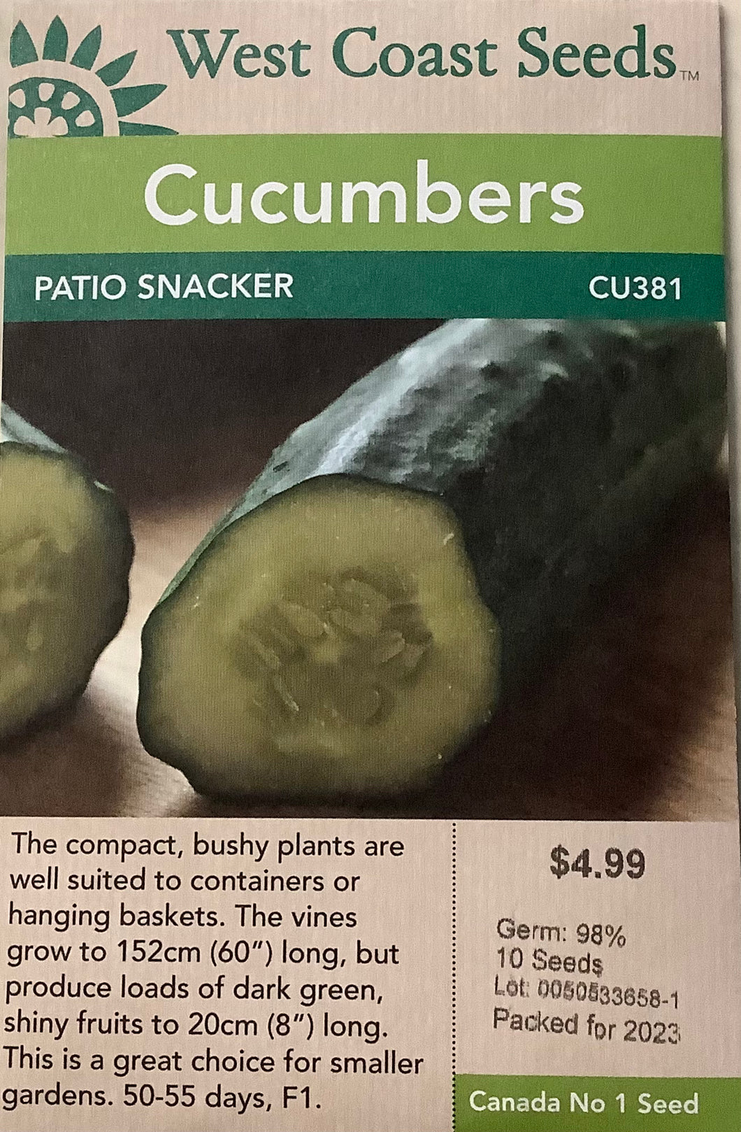 Cucumber - Patio Snacker