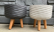 Load image into Gallery viewer, 9.5" "Pearl" Plant Pot with Legs
