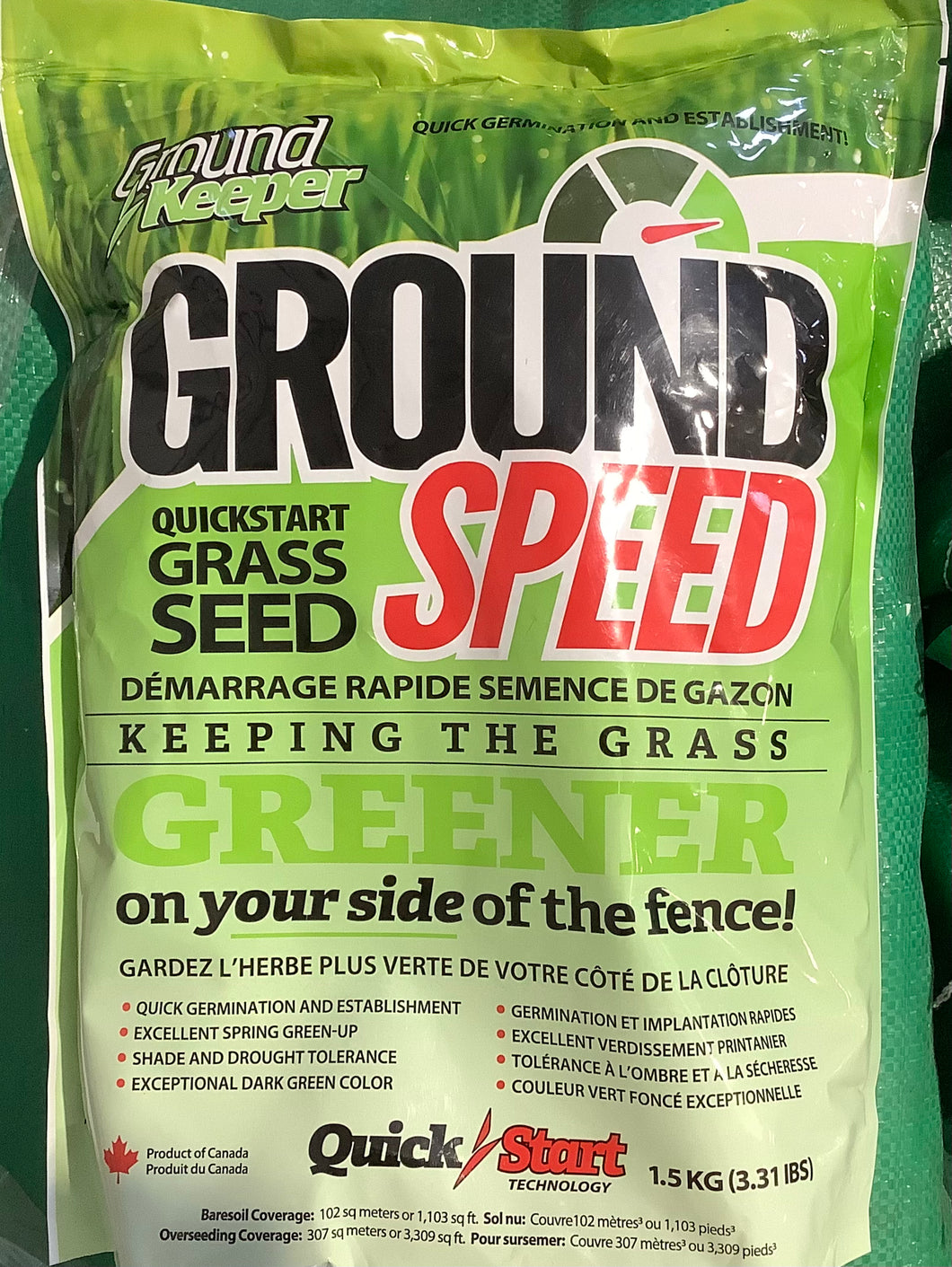Grass Seed: Ground Keeper Ground Speed 1.5 Kg