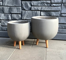 Load image into Gallery viewer, Monica Planter Pot with Legs - Brown
