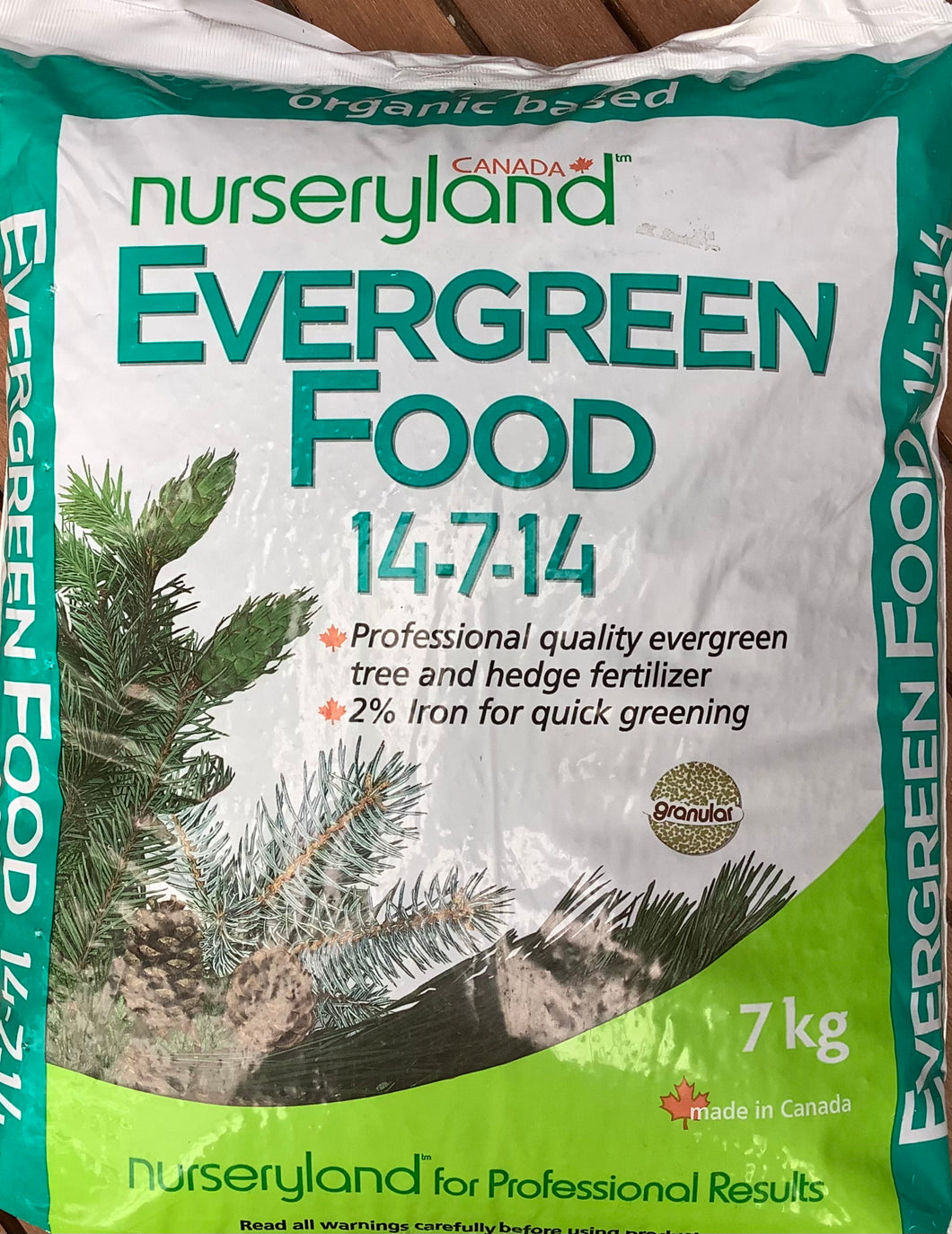 Nurseryland- Evergreen Food 14-7-14 40% SN 15% OM