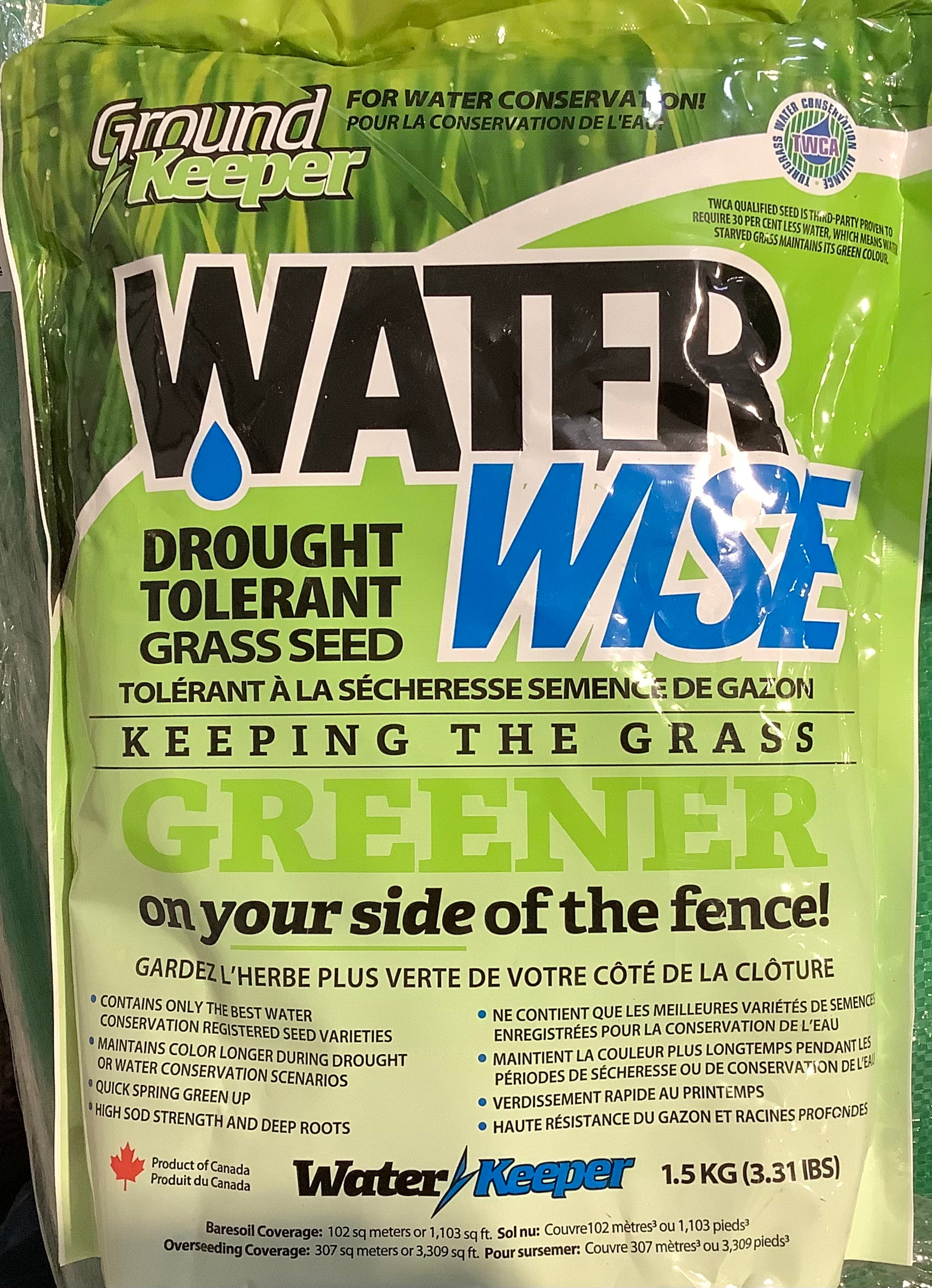 ground keeper herbicide Grass Seed: Ground Keeper Water Wise 1.5 Kg – Sherwood Greenhouse and  Garden Centre Ltd